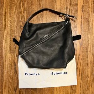 Proenza Schouler Cire Zip pebbled leather bag